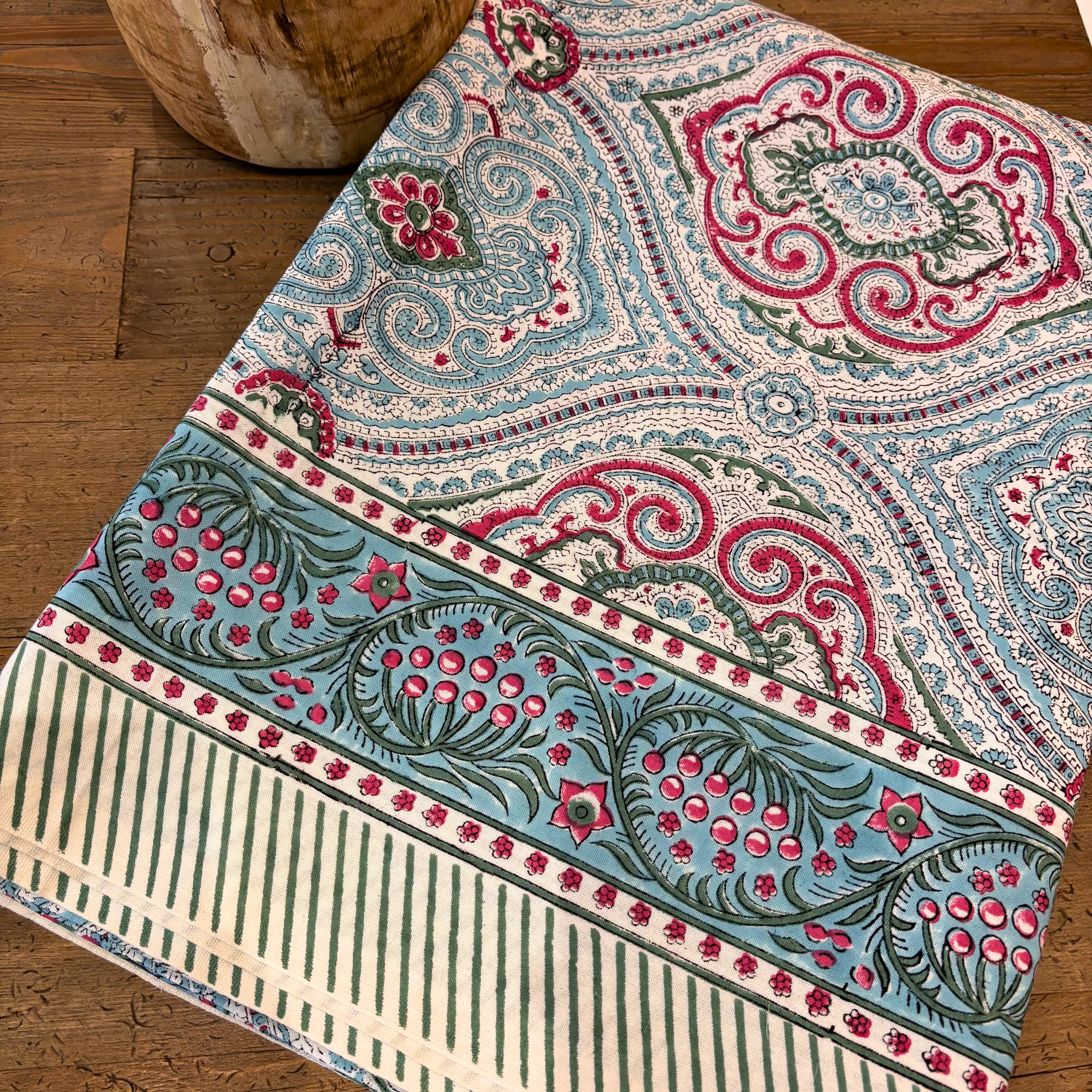 Nappe imprimé au block-print - Madame de Sévigné