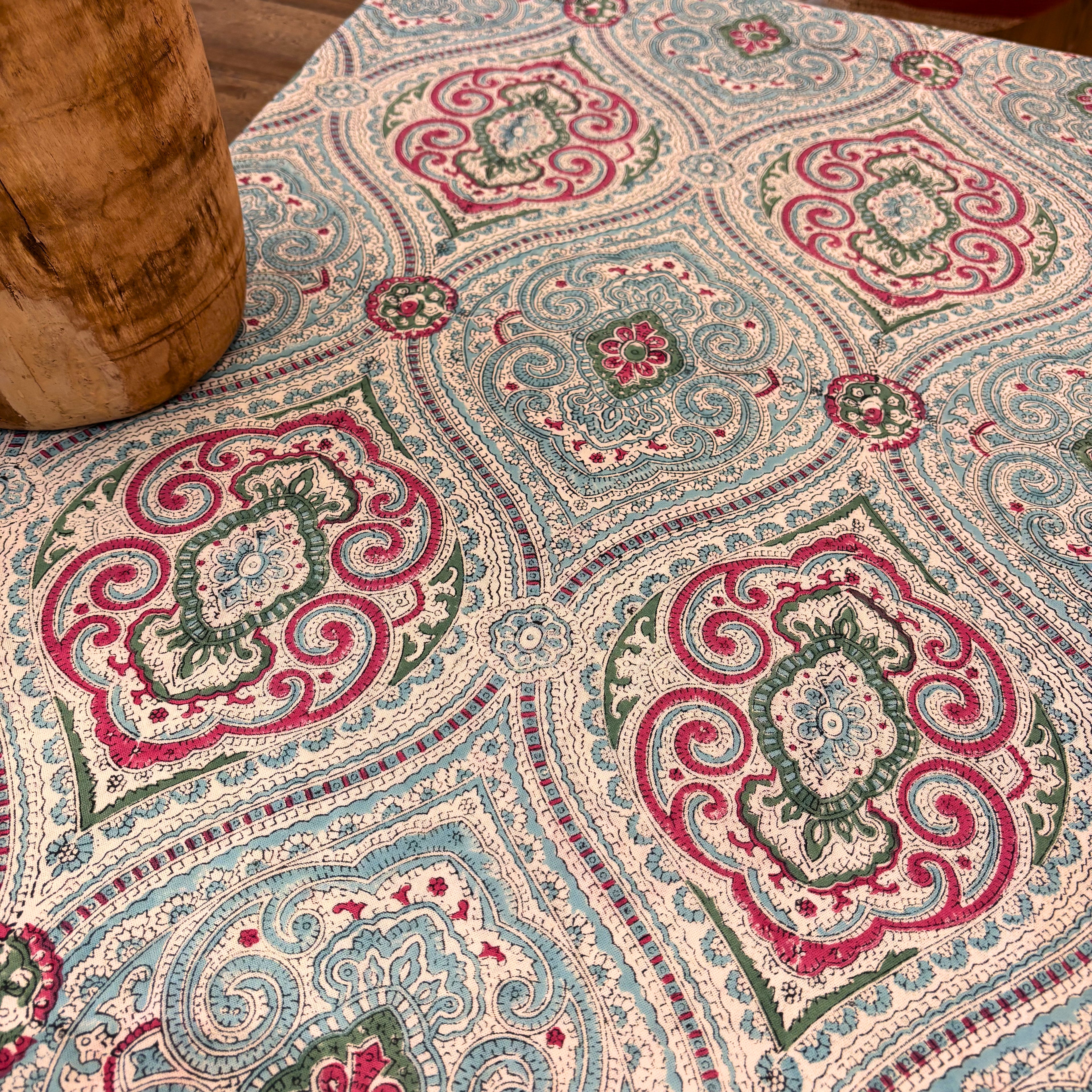 Nappe imprimé au block-print - Madame de Sévigné