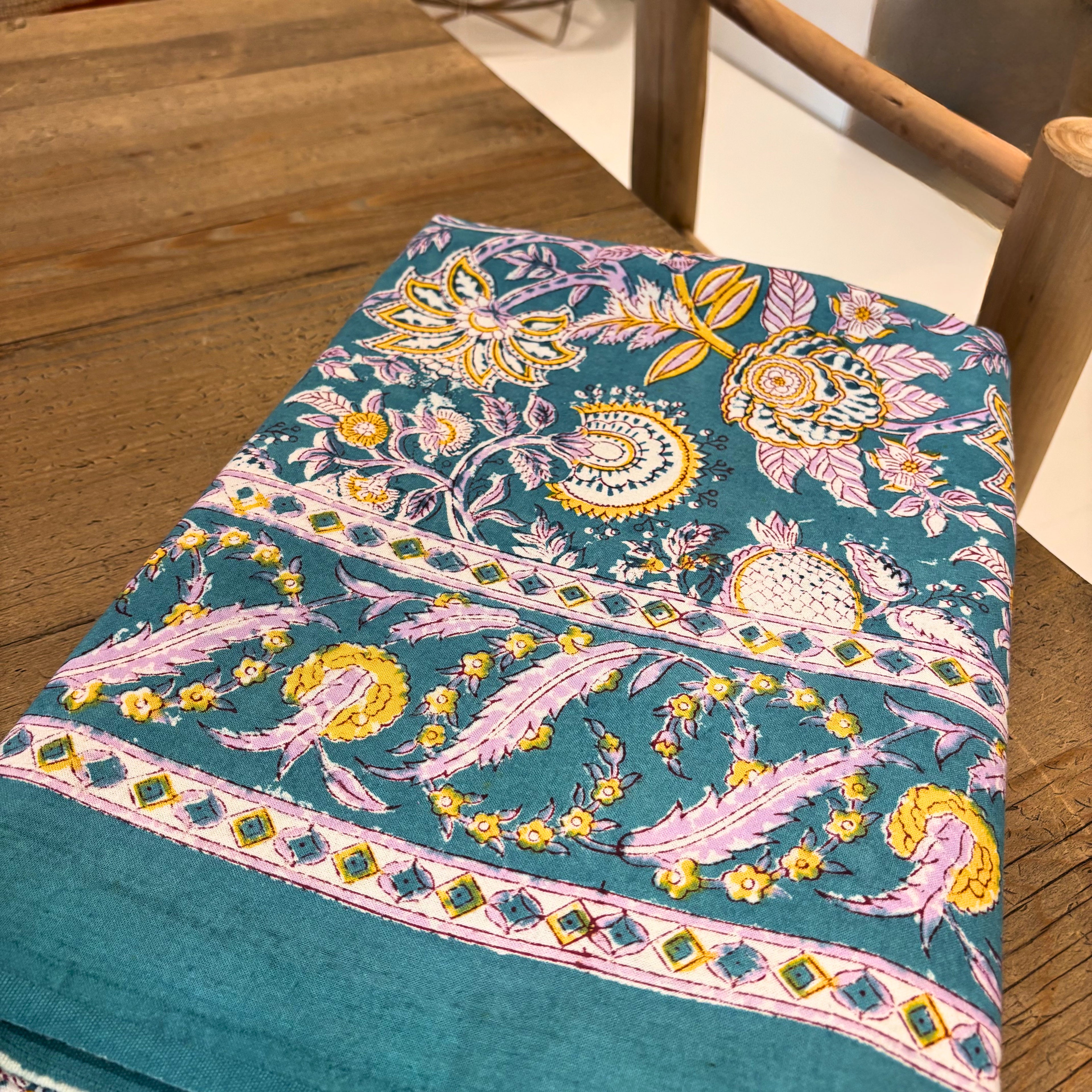 Nappe imprimé au block-print - Versailles