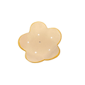 Porte savon fleur - Jaune