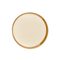 grande assiette 27 cm en faience émailée mordoré