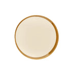 grande assiette 27 cm en faience émailée mordoré
