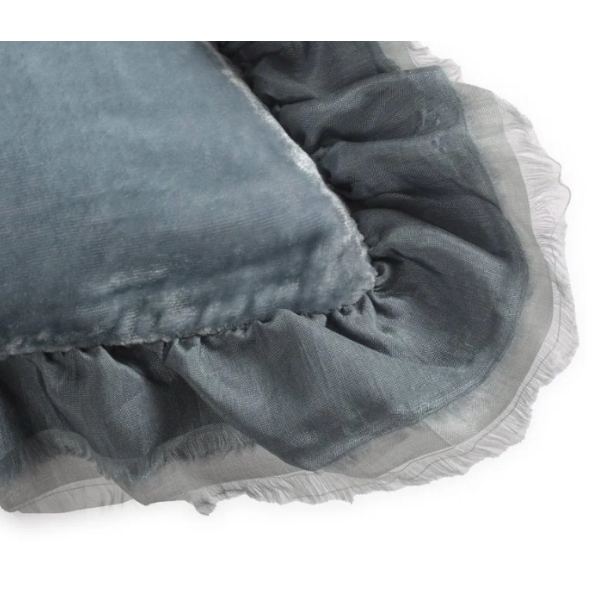 Coussin Séraphine bleu