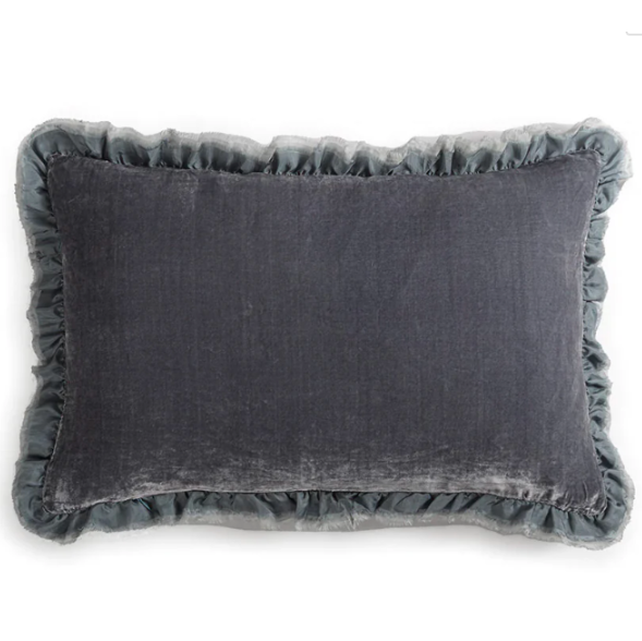 Coussin Séraphine bleu