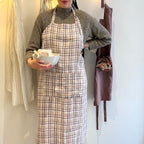 Classic purple checkered apron