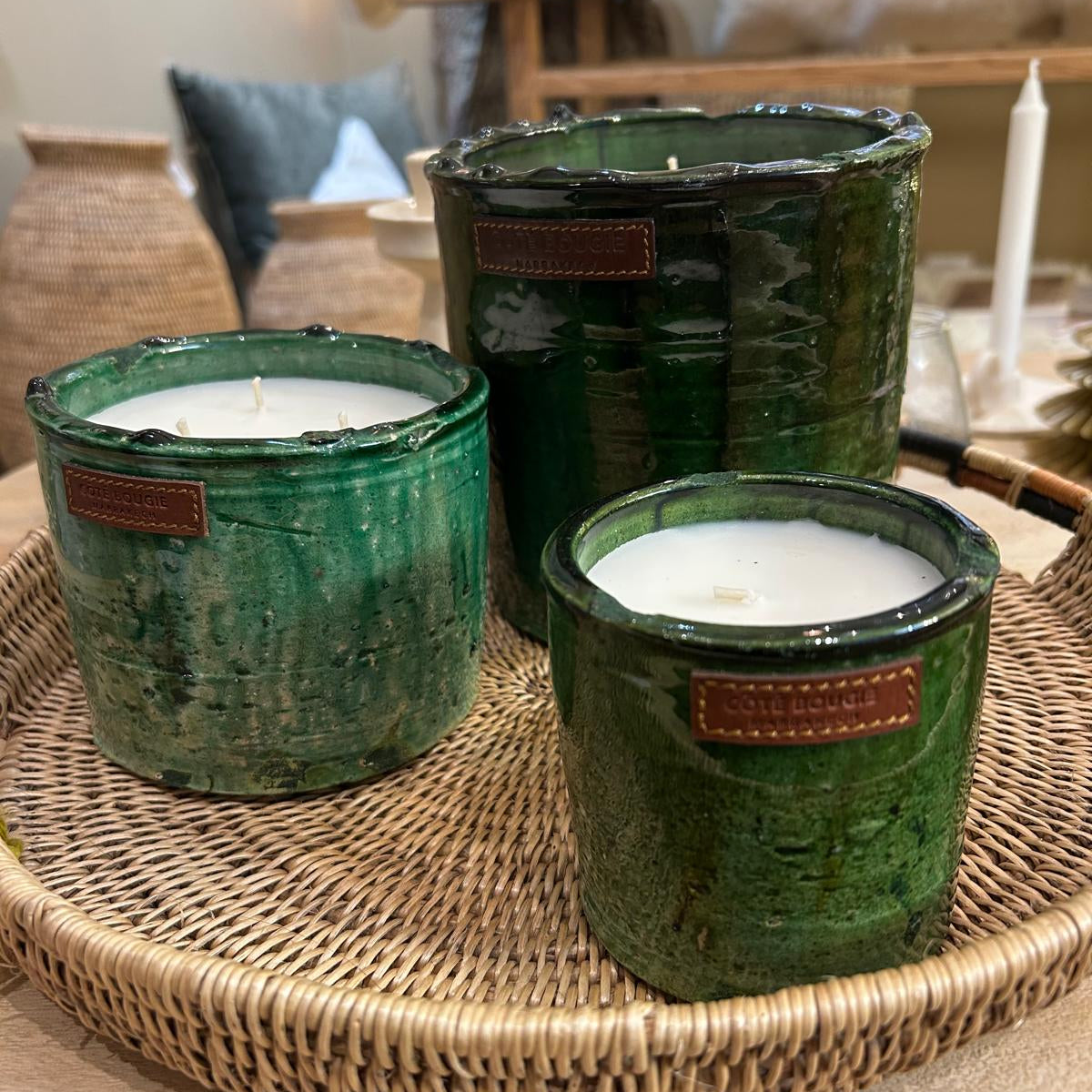 Bougie Tamegroute Menthe & Thé - Taille L