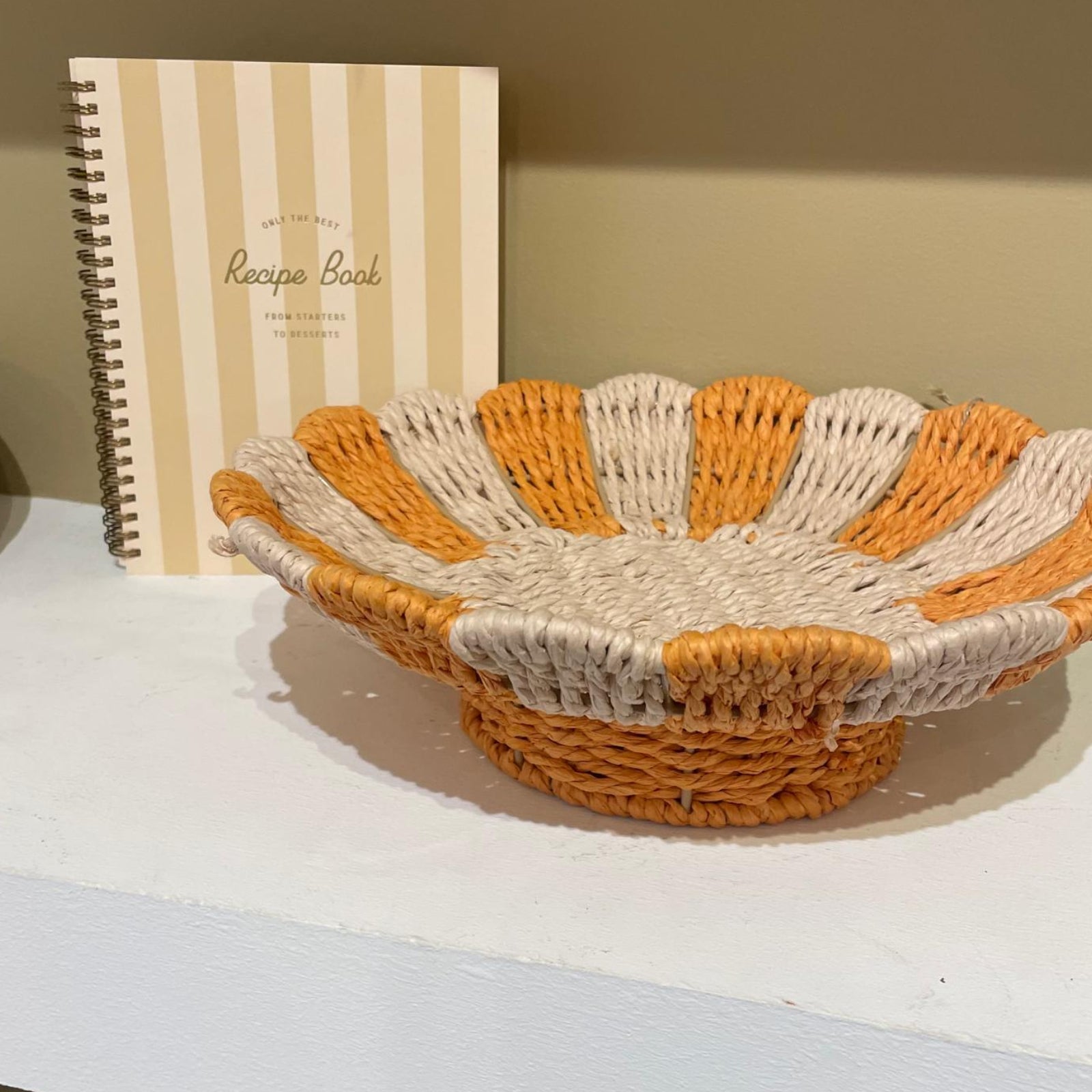 Coupe décorative en corde de papier M