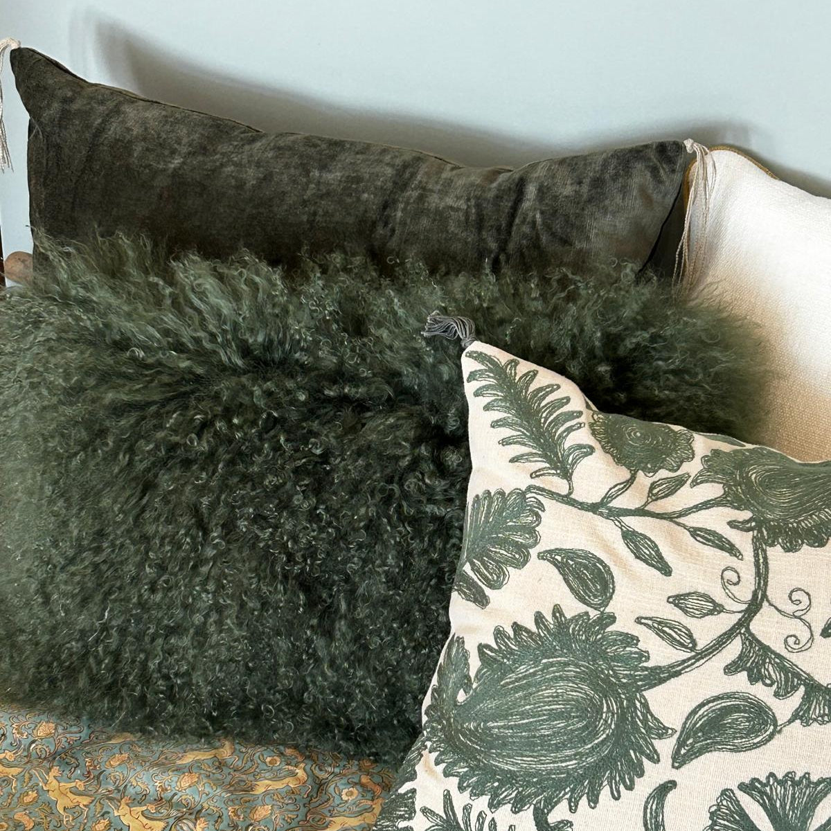 Coussin du Tibet - Vert