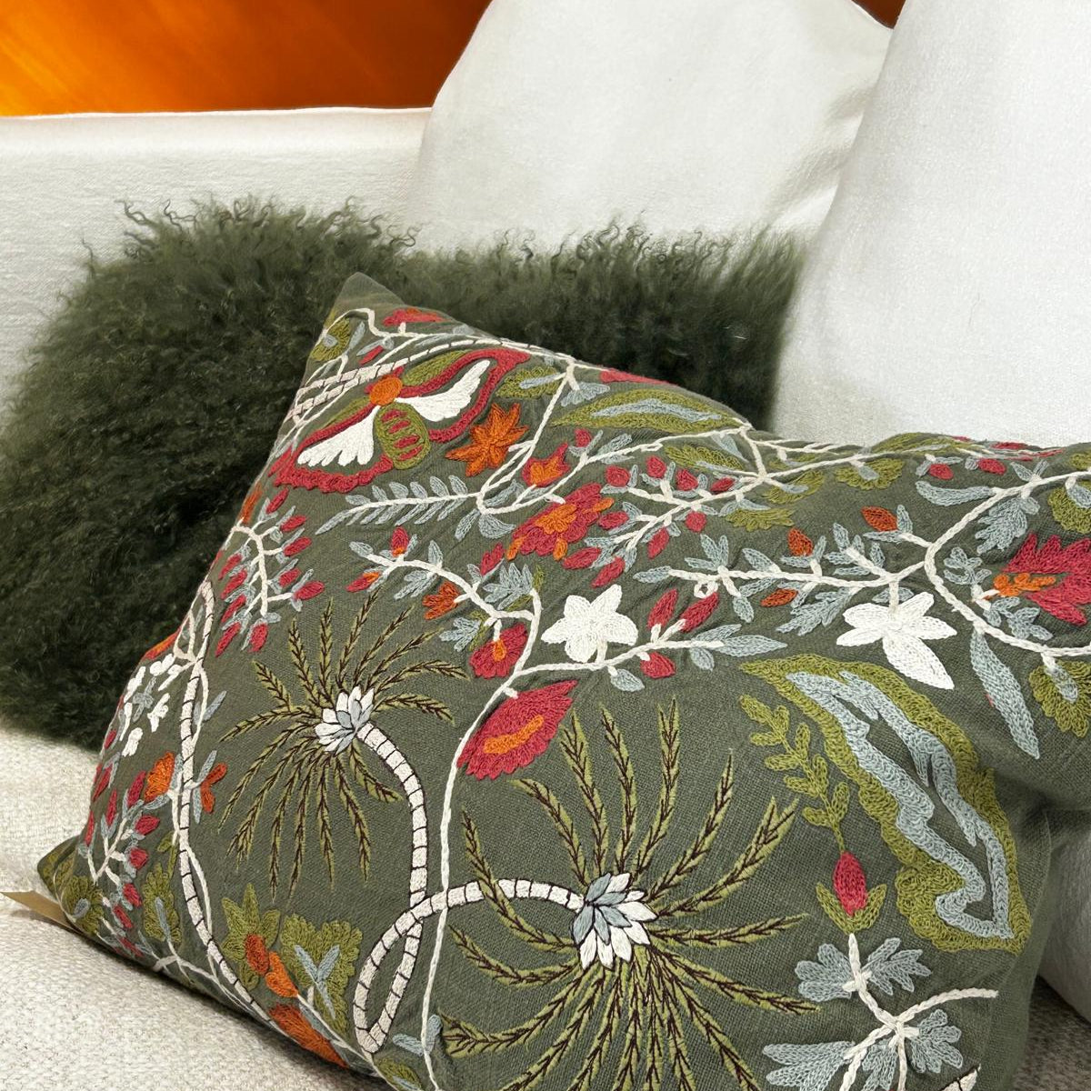 Coussin Papilio brodé