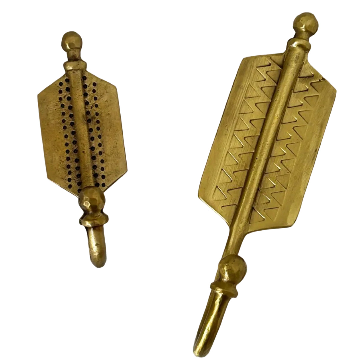 Patères en laiton - Grand Modèle