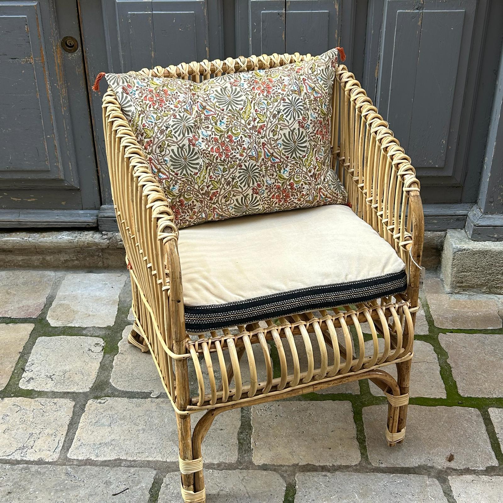 Fauteuil lounge en bambou