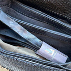 AGNESE Braided Cowhide Leather Shoulder Bag