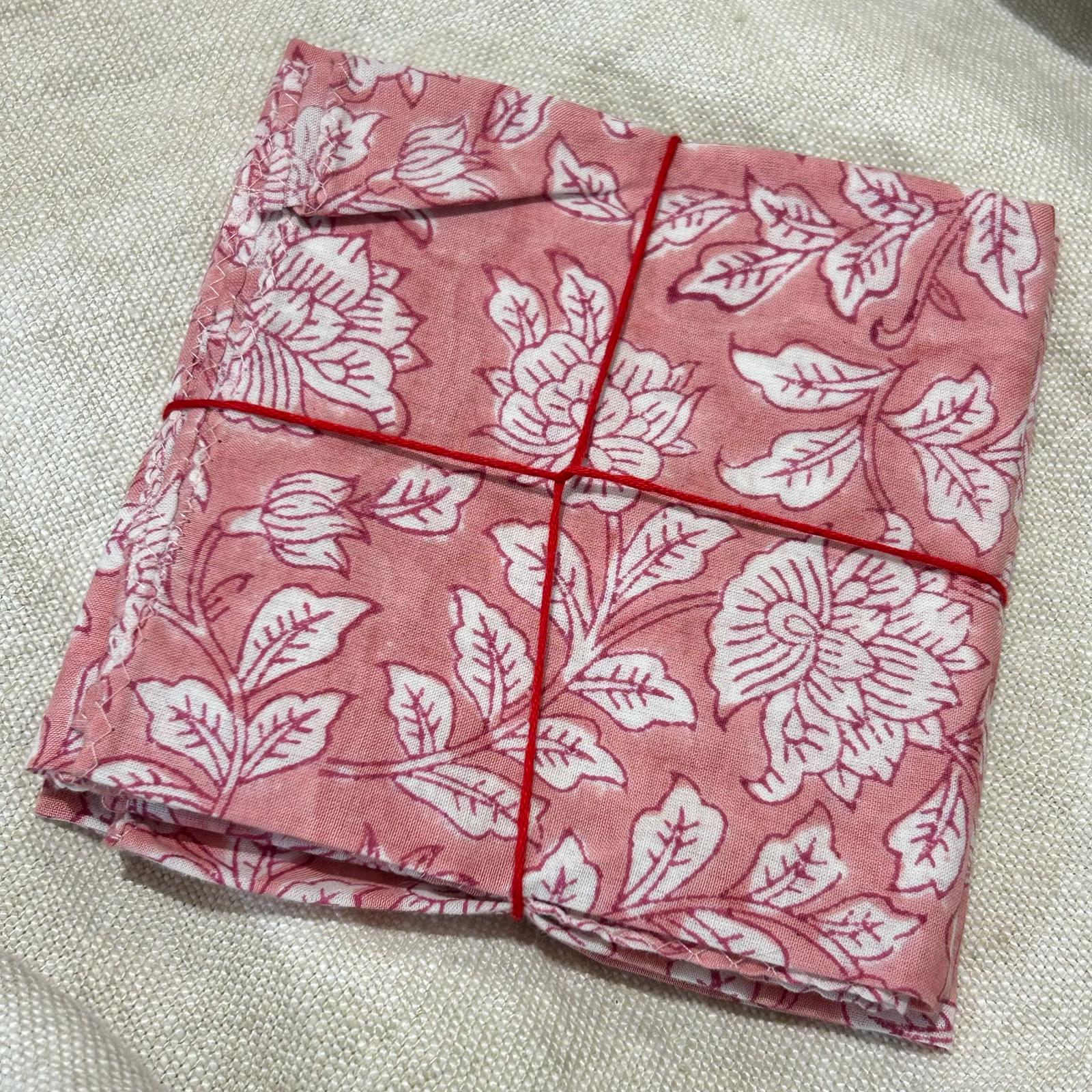 Set de 4 serviettes de table - Iris pink