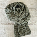 beige linen scarf