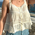 Top en coton brodé Constanza