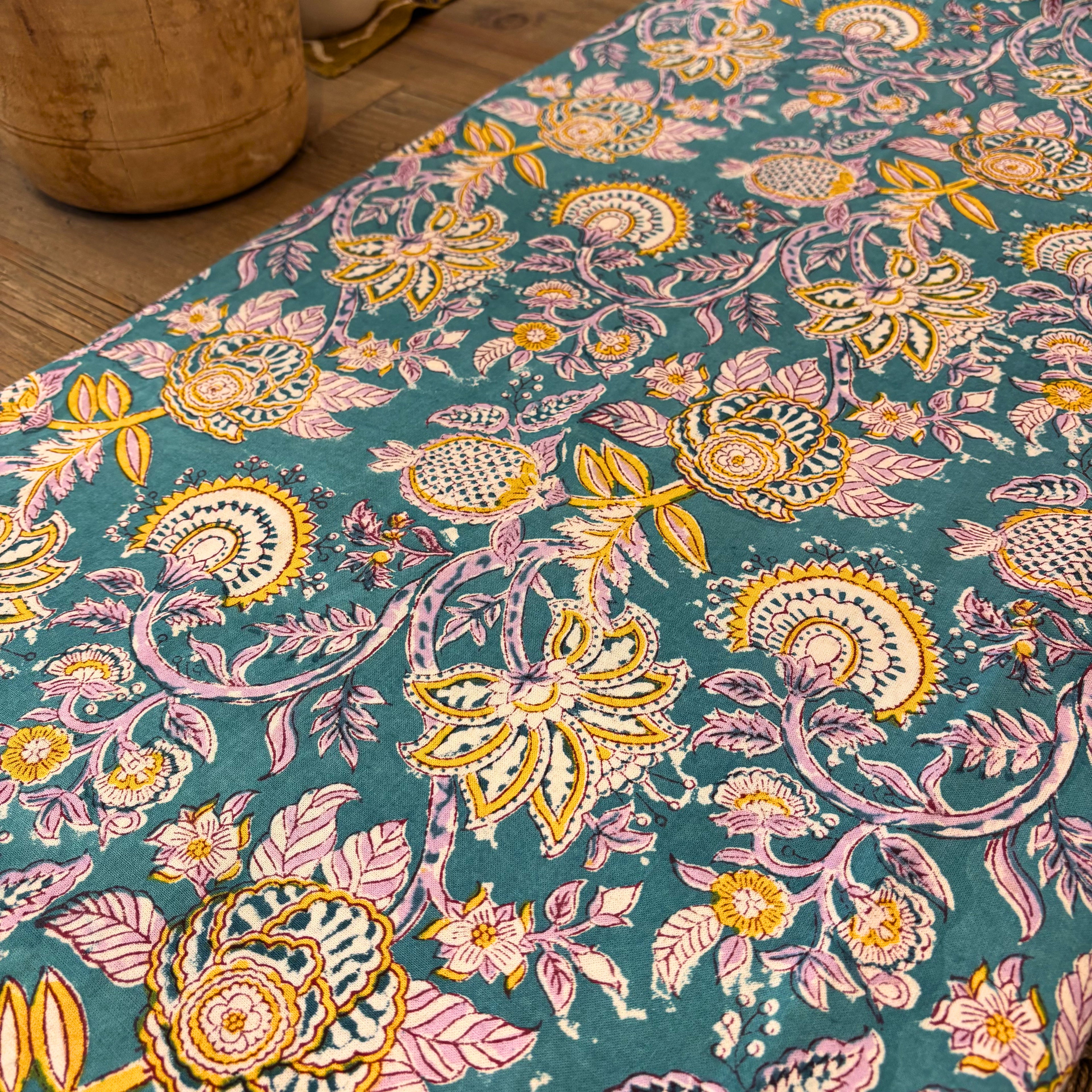 Nappe imprimé au block-print - Versailles