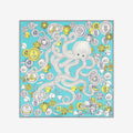 Carré 65 Inoui - Octopus turquoise