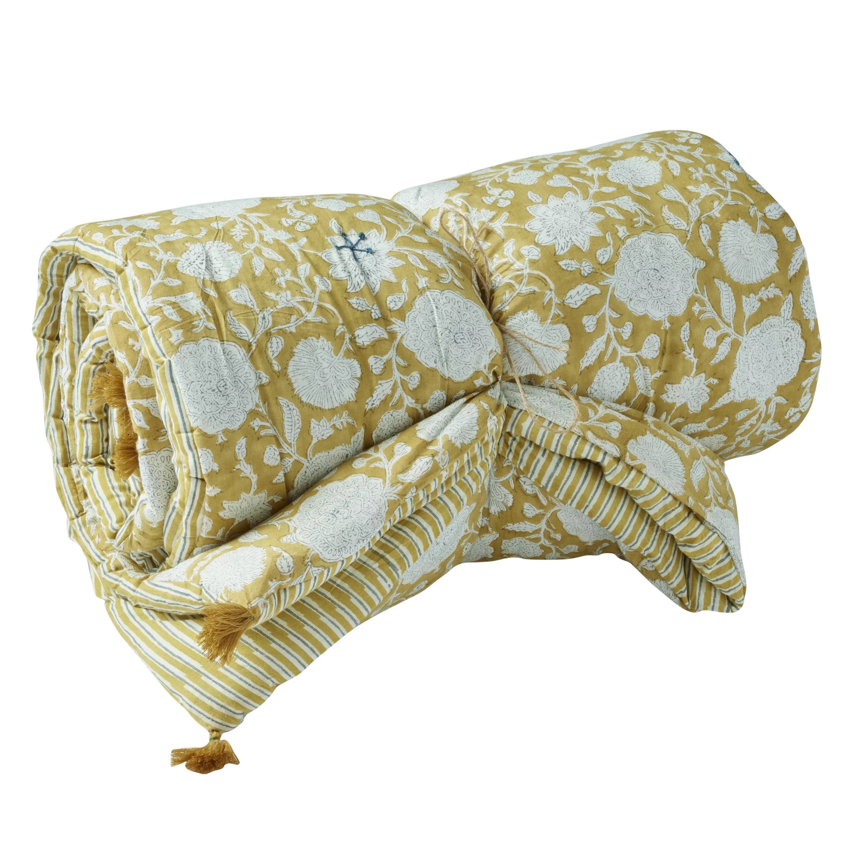 Édredon imprimé fleuri