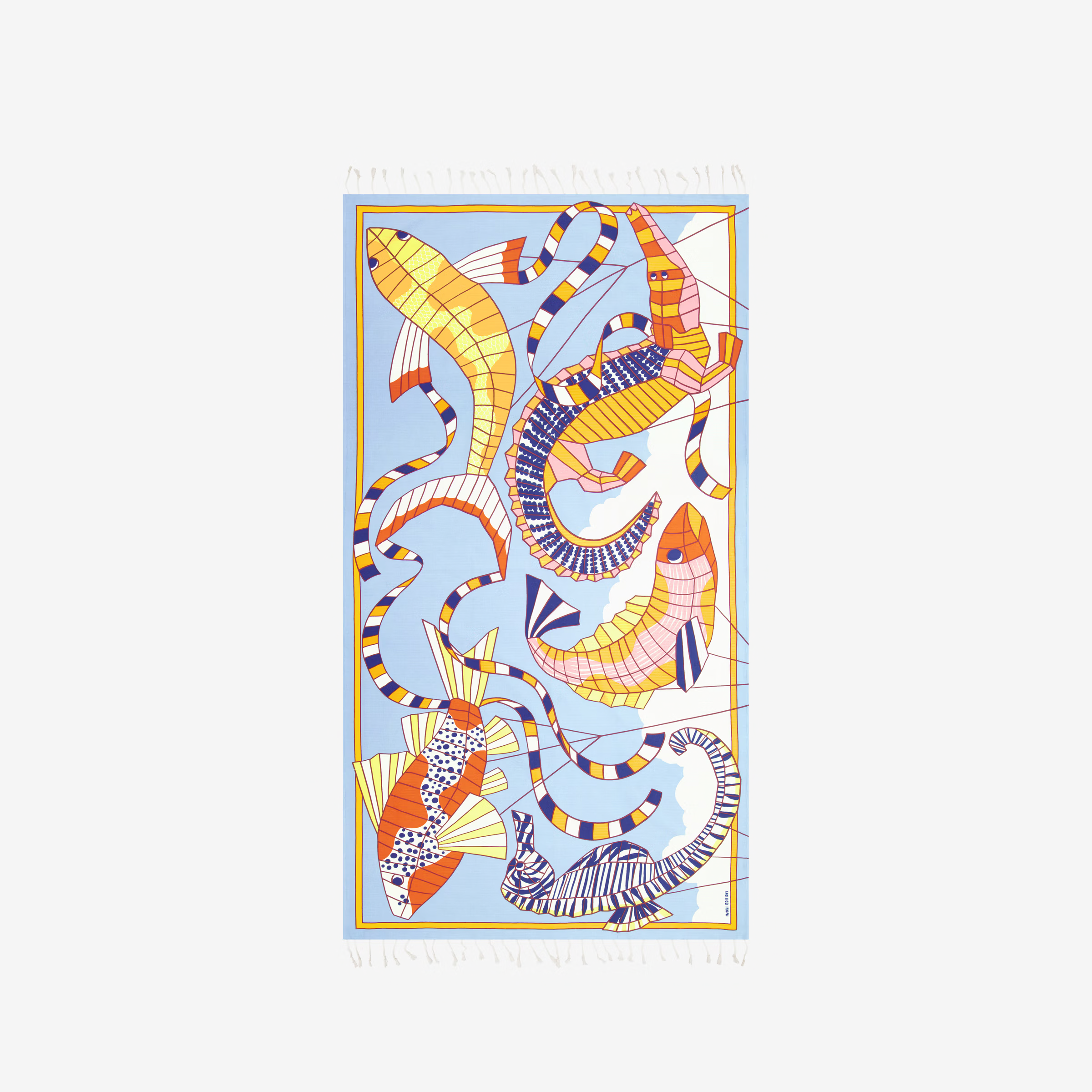 Fouta 100 Inoui - Cerfs Volants Orange