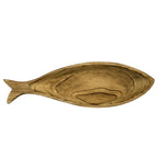 Grand plat poisson en bois