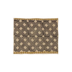 Assorted Kantha placemat set - khaki/yellow