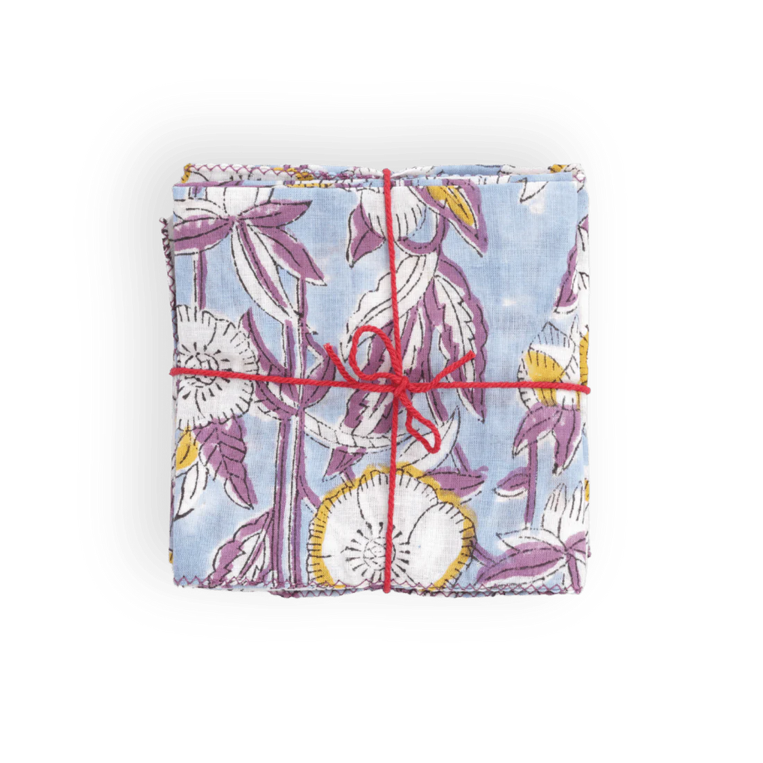 Set de 4 serviettes de table - Bégonnia Violet