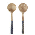 Salad servers - blue