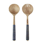 Salad servers - blue